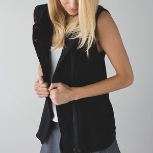 Lululemon black zip up Versa Vest